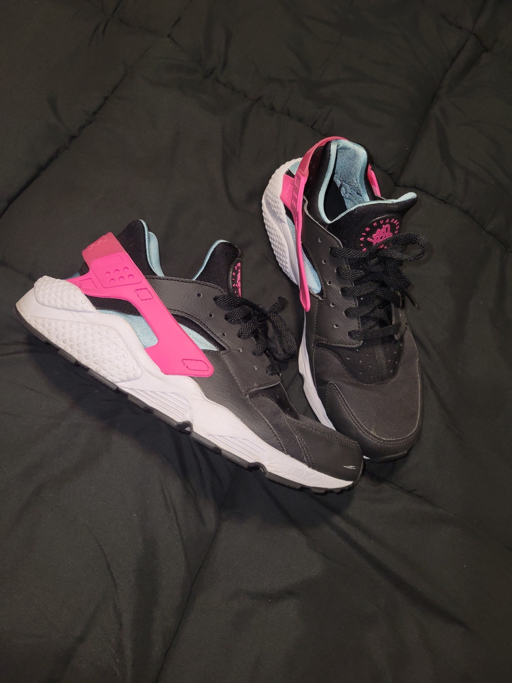 Nike Women’s Athletic Sneakers - Black with Pink Accents